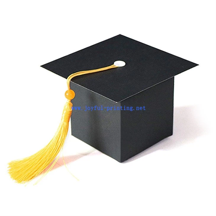 Graduation Season Bachelor Cap Gift Candy Box With Tassel